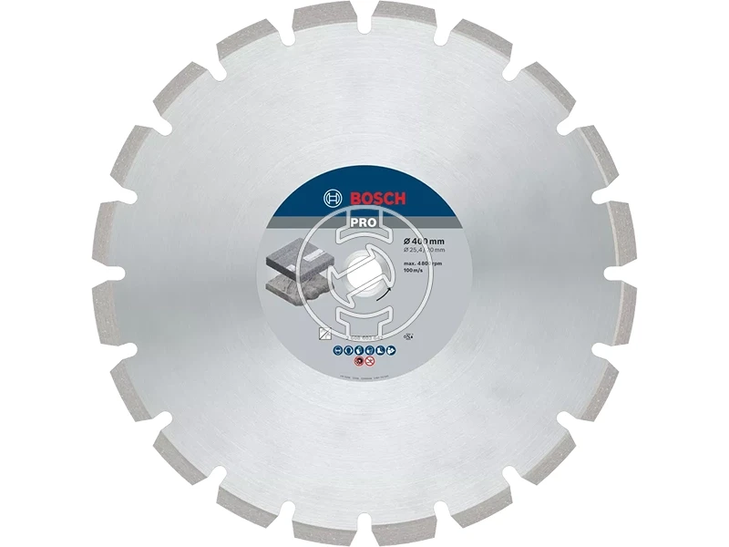 Bosch PRO Asphalt gyémánt vágótárcsa 400 x 20/25,4 mm