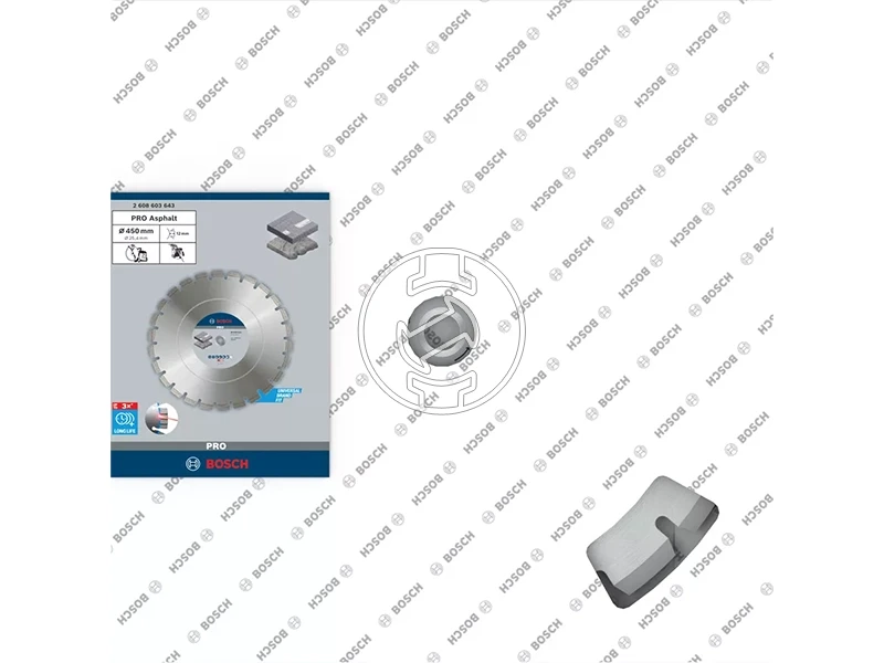 Bosch PRO Asphalt gyémánt vágótárcsa 450 x 25,4 mm