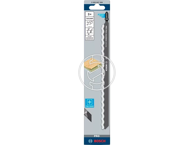 Bosch PRO Fibre Insulation T1013AWP orrfűrészlap speciális felhasználásra 250 mm, 3 db