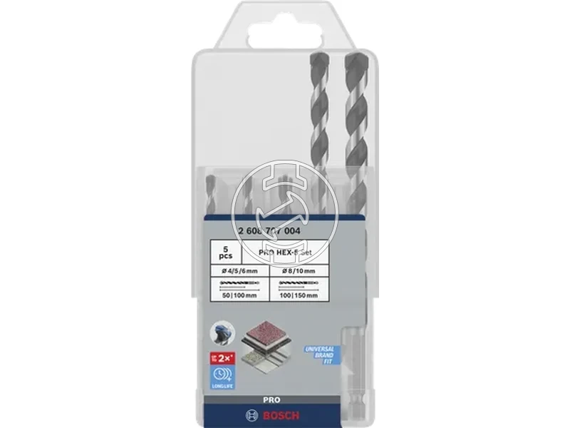 Kép: Bosch PRO HEX-5 kozetfuro keszlet 45 6810x150 mm 5 reszes_1.webp