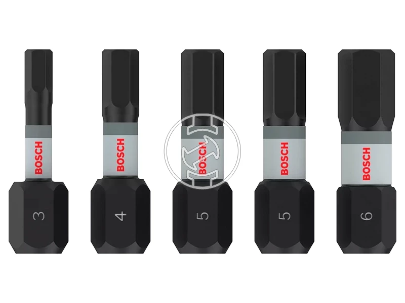 Bosch PRO Hex bit készlet H3, H4, H5 (2 db), H6, 25 mm, 5 db