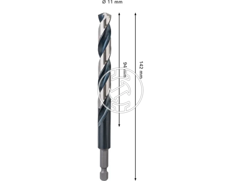 Kép: Bosch PRO Metal hss-g femfuro 11 x 94 x 142 mm_2.webp