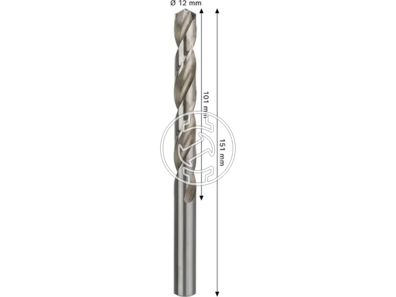 Kép: Bosch PRO Metal hss-g femfuro 12 x 101 x 151 mm_2.webp