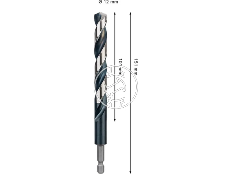 Kép: Bosch PRO Metal hss-g femfuro 12 x 101 x 151 mm_2.webp