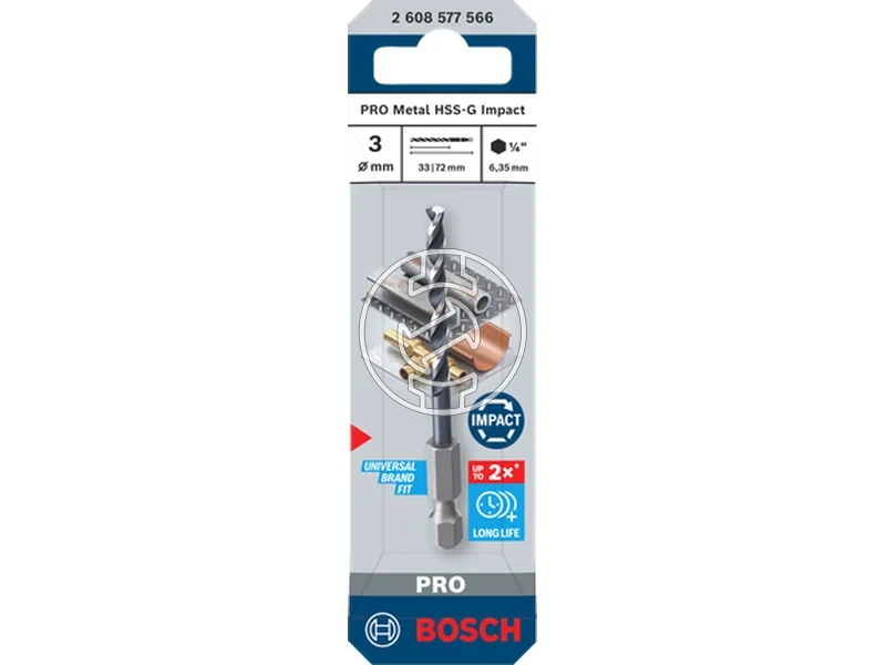 Kép: Bosch PRO Metal hss-g femfuro 3 x 33 x 72 mm_1.webp