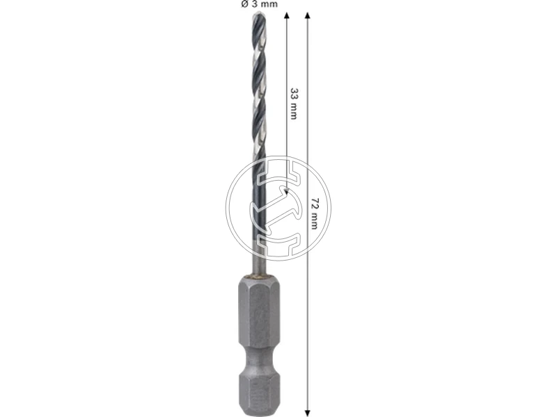 Kép: Bosch PRO Metal hss-g femfuro 3 x 33 x 72 mm_2.webp