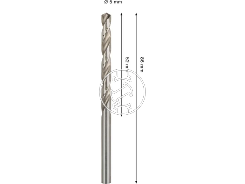 Kép: Bosch PRO Metal hss-g femfuro 5 x 52 x 86 mm_2.webp