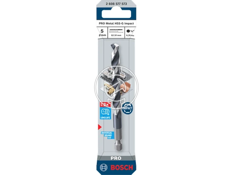 Kép: Bosch PRO Metal hss-g femfuro 5 x 52 x 91 mm_1.webp