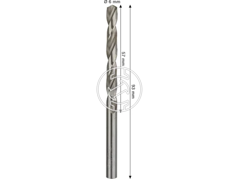 Kép: Bosch PRO Metal hss-g femfuro 6 x 57 x 93 mm_2.webp
