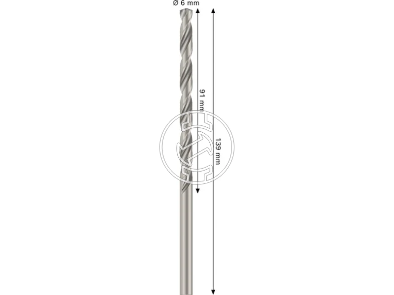Kép: Bosch PRO Metal hss-g femfuro 6 x 91 x 139 mm_2.webp