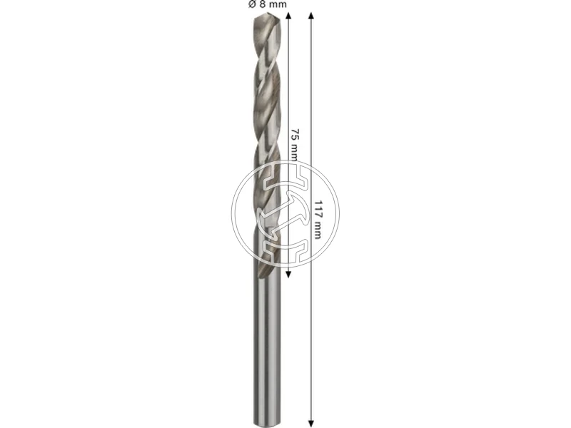 Kép: Bosch PRO Metal hss-g femfuro 8 x 75 x 117 mm_2.webp