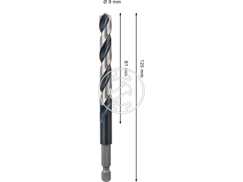 Kép: Bosch PRO Metal hss-g femfuro 9 x 81 x 125 mm_2.webp