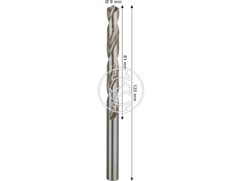 Kép: Bosch PRO Metal hss-g femfuro 9 x 81 x 125 mm_2.webp