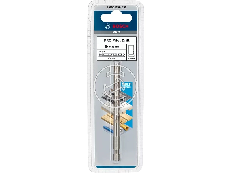 Bosch PRO Pilot Drill Bit központfúró körkivágóhoz HSS-G 6,35 x 100 mm