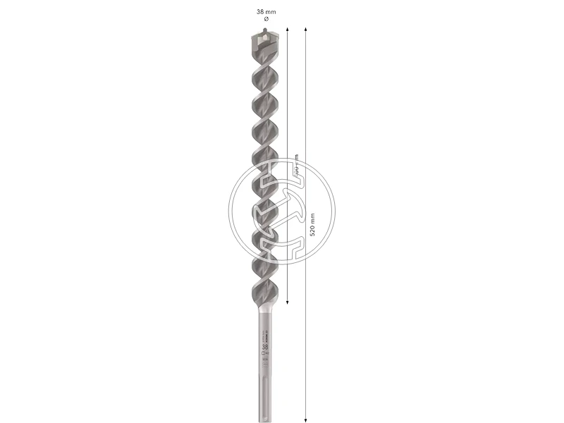 Bosch PRO SDS max-4 sDS-Max négyélű fúrószár 38 x 400 x 520 mm