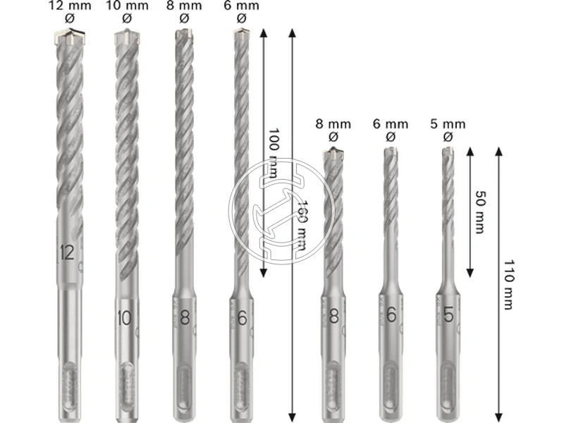 Kép: Bosch PRO SDS plus-5X sds-plus furoszar keszlet 50 60 80100120mm7 reszes_2.webp