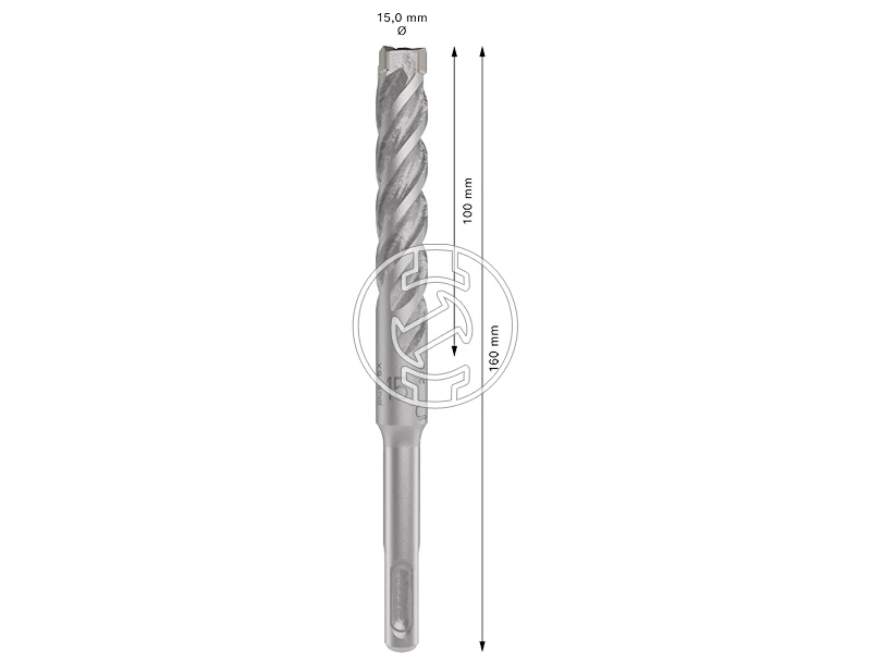 Bosch PRO SDS plus-5X sDS-Plus négyélű fúrószár 15 x 100 x 160 mm