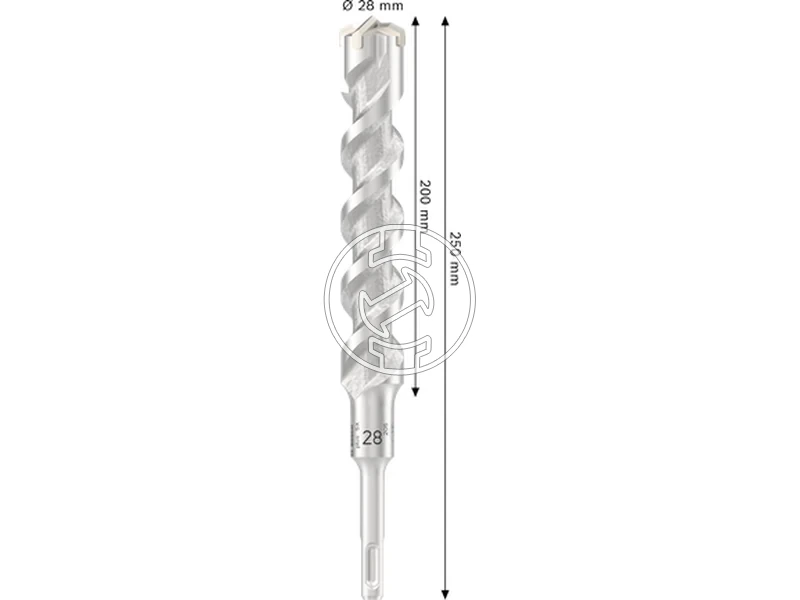 Kép: Bosch PRO SDS plus-5X sds-plus negyelu furoszar 28 x 200 x 250 mm_2.webp