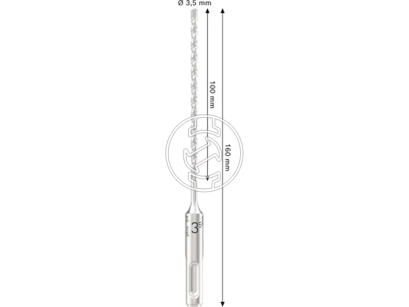 Kép: Bosch PRO SDS plus-5X sds-plus negyelu furoszar 3.5x100x160mm_2.webp