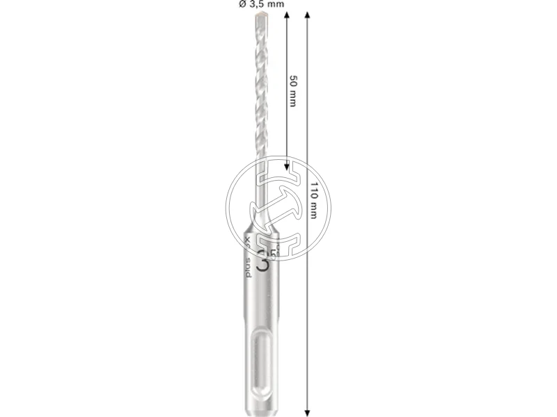 Kép: Bosch PRO SDS plus-5X sds-plus negyelu furoszar 3.5x50x110mm_2.webp