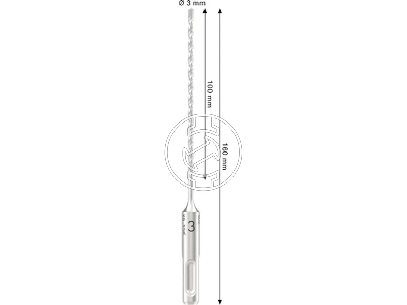 Kép: Bosch PRO SDS plus-5X sds-plus negyelu furoszar 3x100x160mm_2.webp