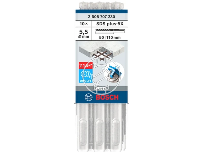 Kép: Bosch PRO SDS plus-5X sds-plus negyelu furoszar 5.5 x 50 x 110 mm_1.webp