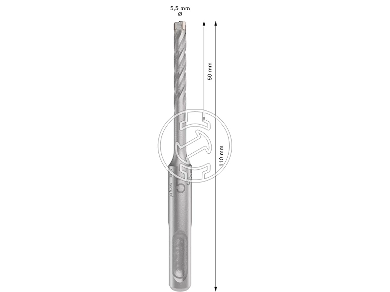 Bosch PRO SDS plus-5X sDS-Plus négyélű fúrószár 5,5 x 50 x 110 mm