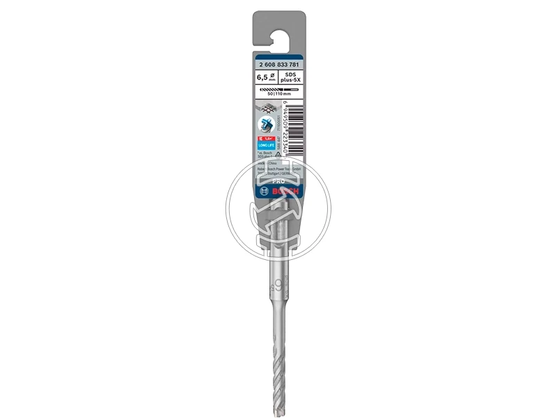 Bosch PRO SDS plus-5X sDS-Plus négyélű fúrószár 6,5 x 50 x 110 mm