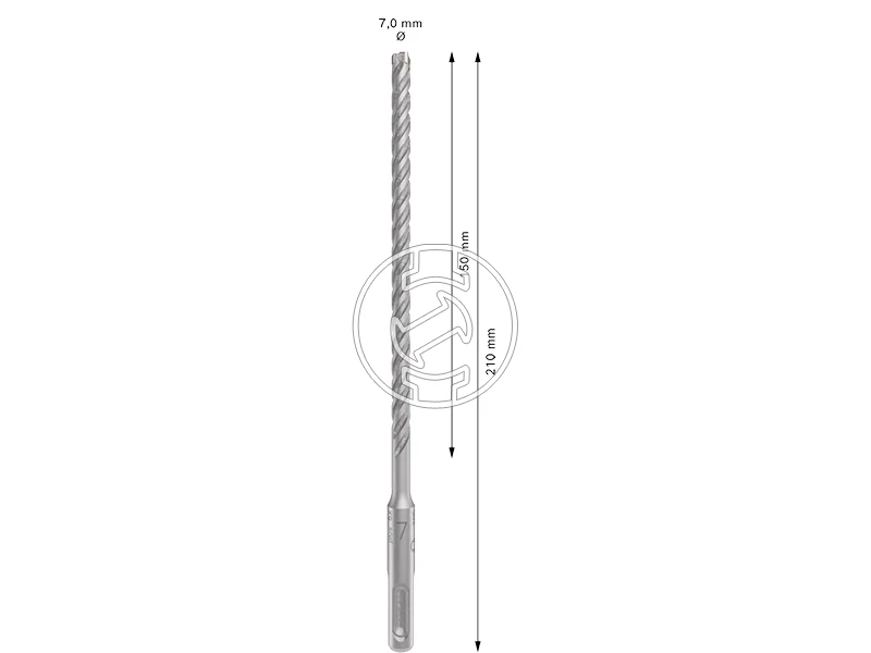 Bosch PRO SDS plus-5X sDS-Plus négyélű fúrószár 7 x 150 x 210 mm