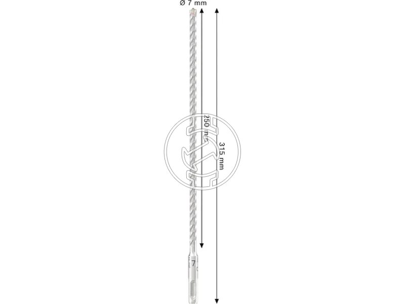Kép: Bosch PRO SDS plus-5X sds-plus negyelu furoszar 7 x 250 x 315 mm_2.webp