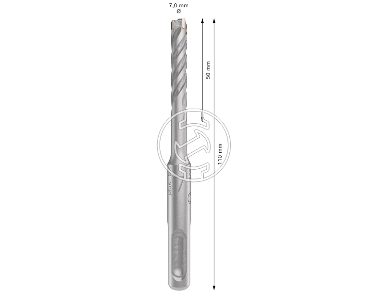 Bosch PRO SDS plus-5X sDS-Plus négyélű fúrószár 7 x 50 x 110 mm