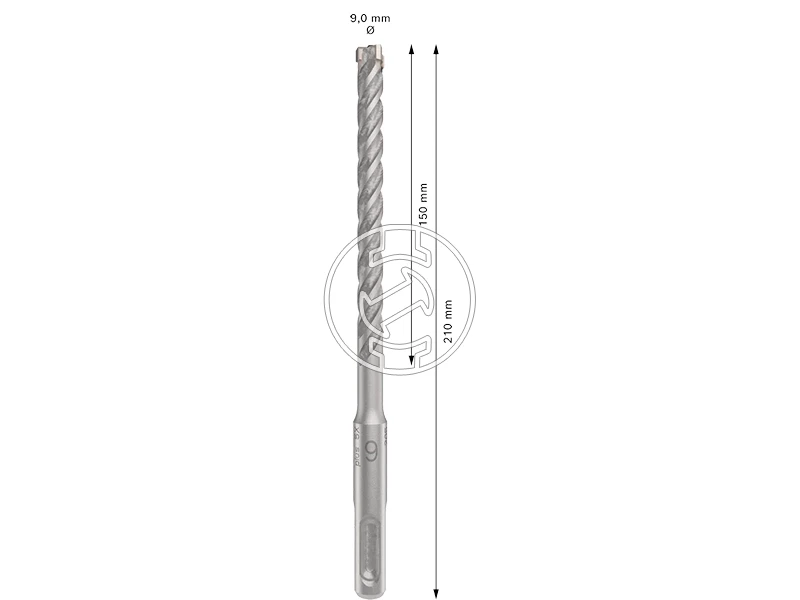 Bosch PRO SDS plus-5X sDS-Plus négyélű fúrószár 9 x 150 x 210 mm