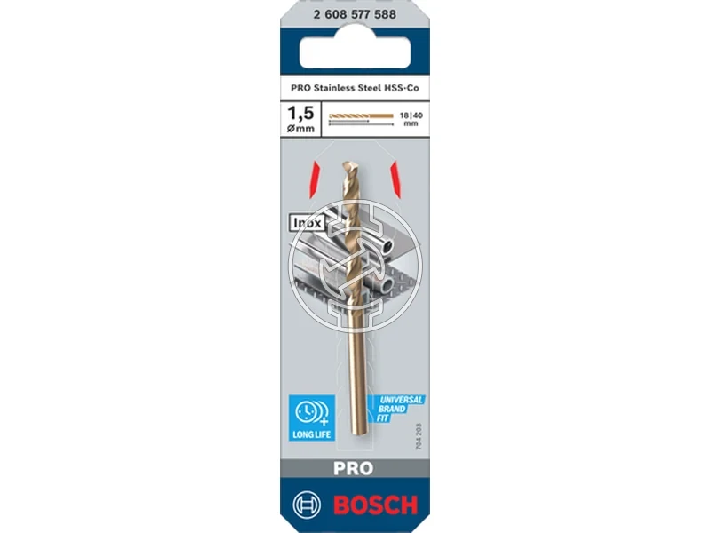 Kép: Bosch PRO Stainless Steel hss co5 femfuro 15 x 18 x 40 mm_1.webp