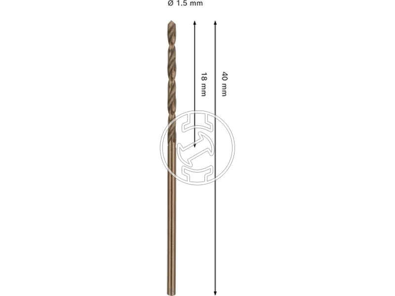 Kép: Bosch PRO Stainless Steel hss co5 femfuro 15 x 18 x 40 mm_2.webp