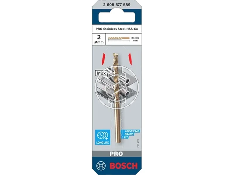 Kép: Bosch PRO Stainless Steel hss co5 femfuro 2 x 24 x 49 mm_1.webp
