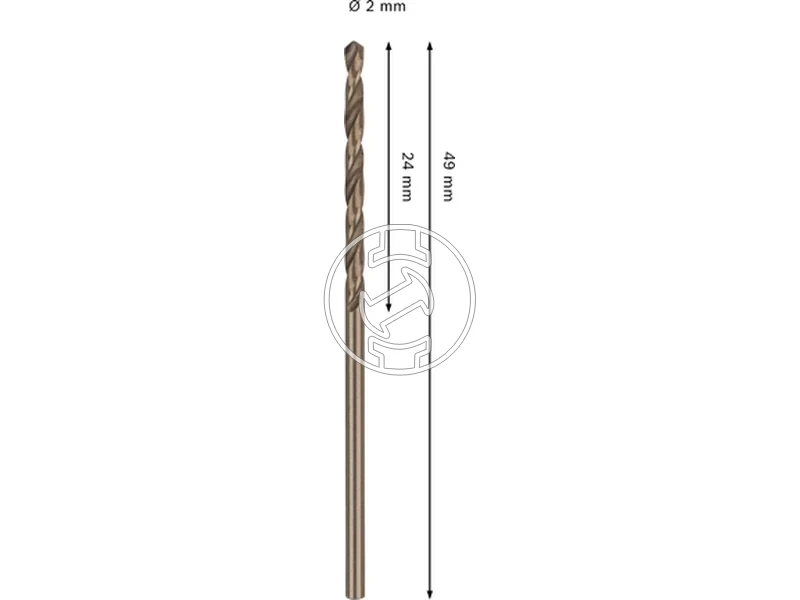 Kép: Bosch PRO Stainless Steel hss co5 femfuro 2 x 24 x 49 mm_2.webp