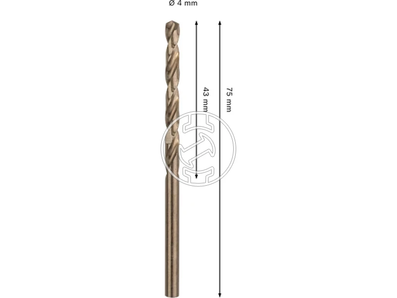 Kép: Bosch PRO Stainless Steel hss co5 femfuro 4 x 43 x 75 mm_2.webp