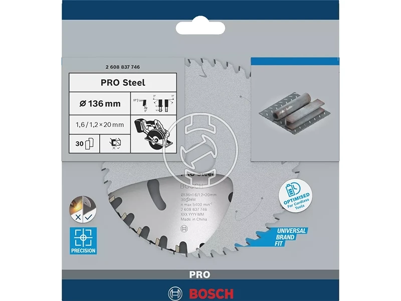 Bosch PRO Steel körfűrészlap 136 x 1,6 x 20 mm