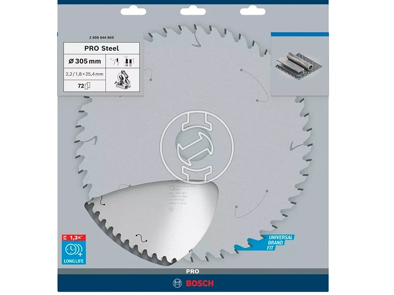 Bosch PRO Steel körfűrészlap 305 x 2,2 x 25,4 mm, T72