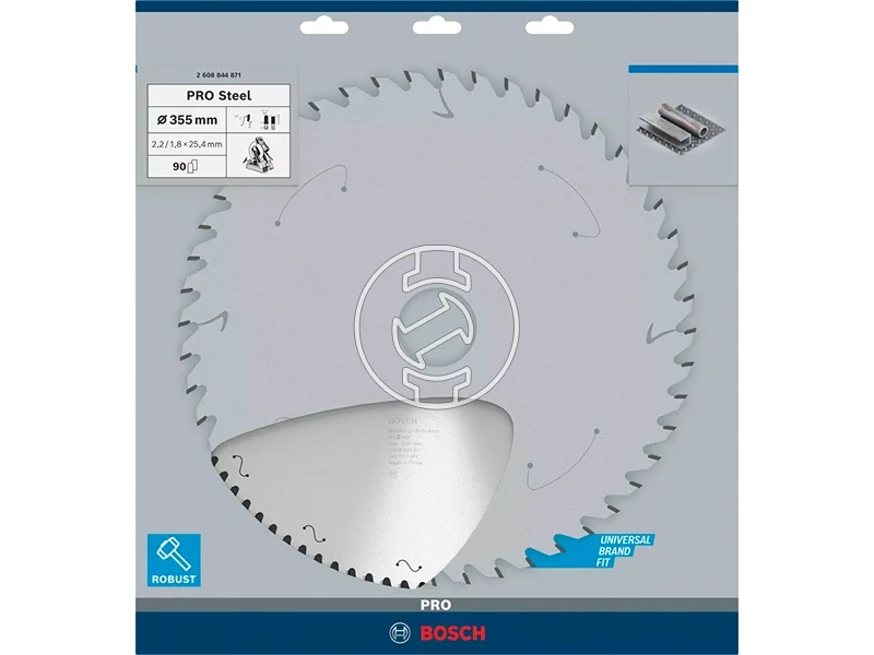 Bosch PRO Steel körfűrészlap 355 x 2,2 x 25,4 mm, T90
