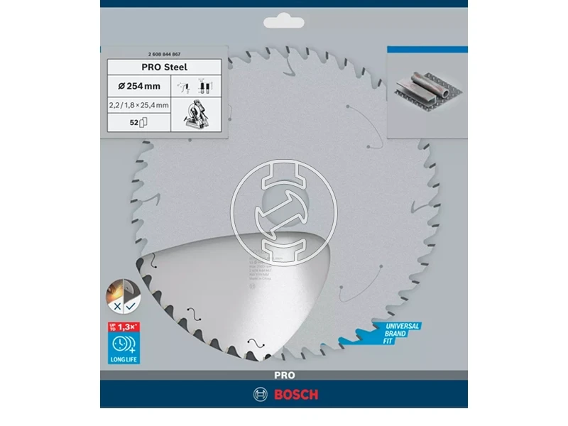 Bosch PRO Steel körfűrészlap 254 x 2,2 x 25,4 mm, T52