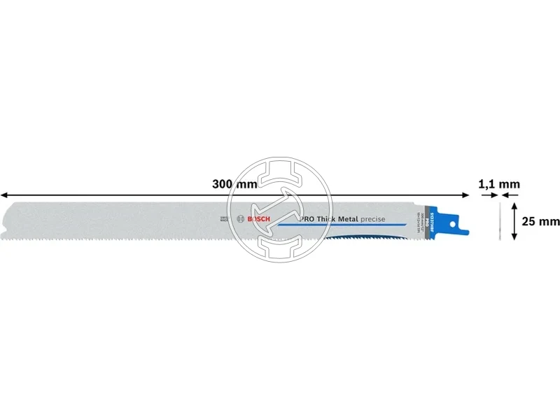 Kép: Bosch PRO Thick Metal orrfureszlap femhez 11 x 25 x 300 mm 5 db_2.webp
