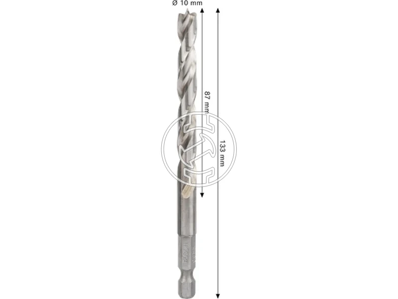 Kép: Bosch PRO Wood bitbefogasu spiralos fafuro 10 x 87 x 133 mm_2.webp
