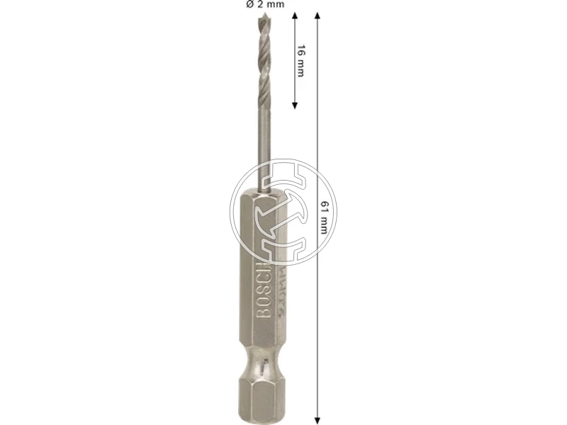 Kép: Bosch PRO Wood bitbefogasu spiralos fafuro 2 x 16 x 61 mm_2.webp