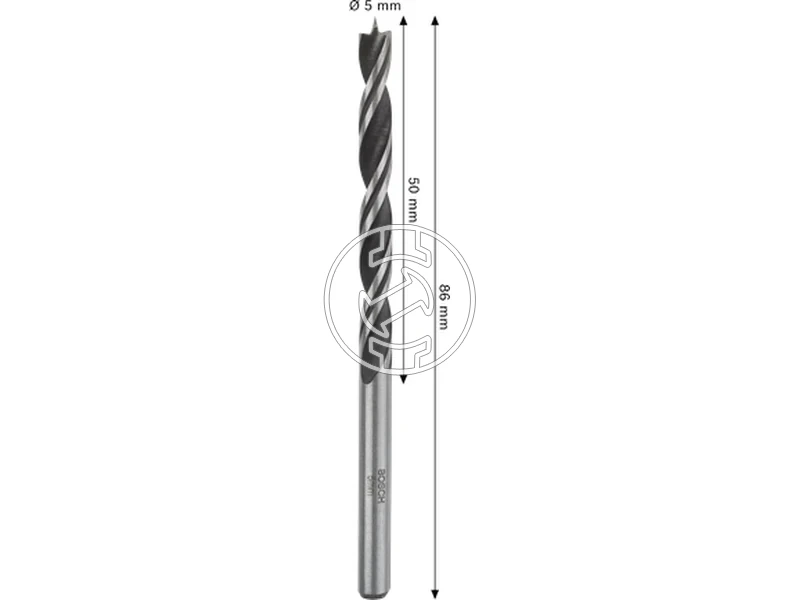 Kép: Bosch PRO Wood fa spiralfuro 5 x 50 x 86 mm_2.webp