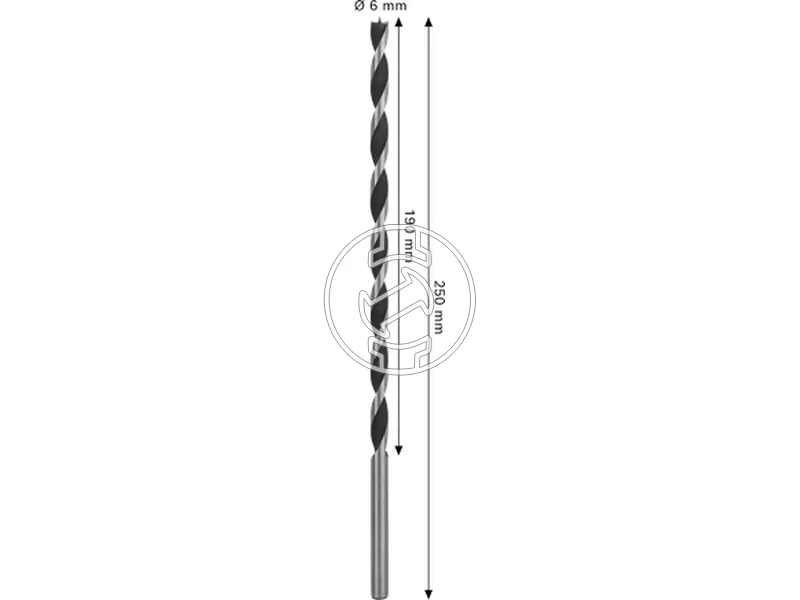 Kép: Bosch PRO Wood fa spiralfuro 6 x 190 x 250 mm_2.webp