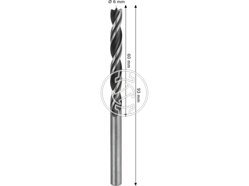 Kép: Bosch PRO Wood fa spiralfuro 6 x 60 x 93 mm_2.webp