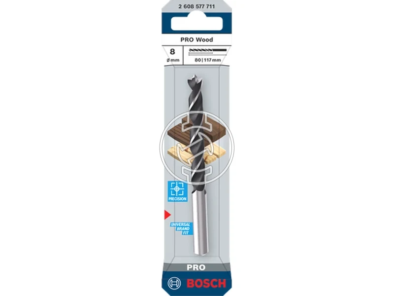 Kép: Bosch PRO Wood fa spiralfuro 8 x 80 x 117 mm_1.webp
