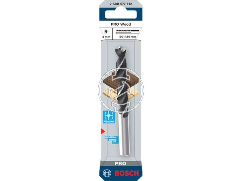 Kép: Bosch PRO Wood fa spiralfuro 9 x 80 x 120 mm_1.webp