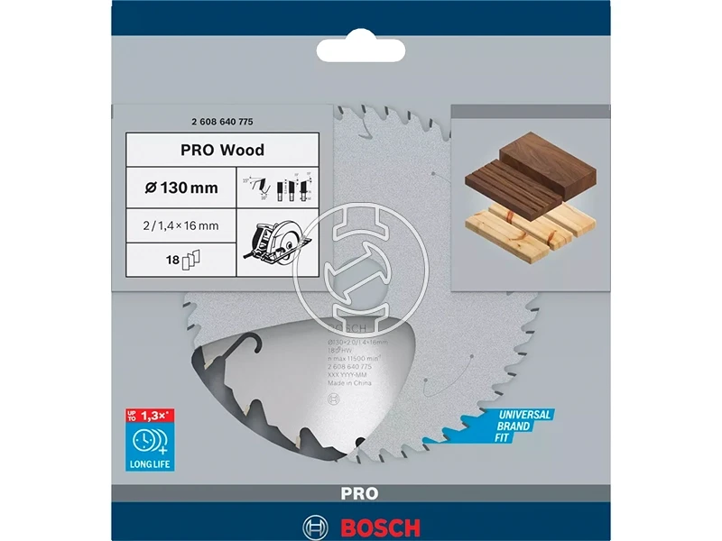 Bosch PRO Wood körfűrészlap 130 x 2 x 16 mm